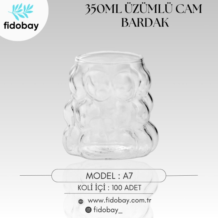 350 ml Üzümlü Cam Bardak