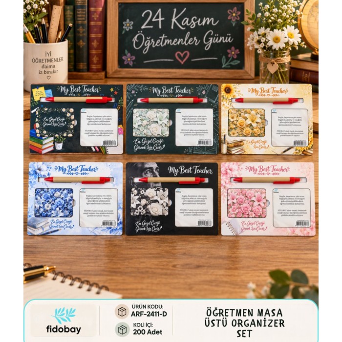 Öğretmen Masa Üstü Organizer Set