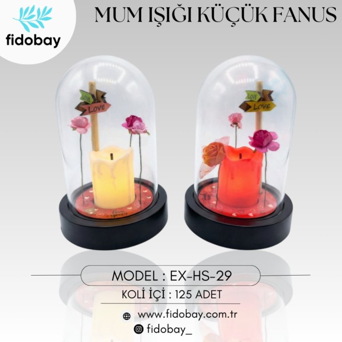 Mum Işığı Küçük Fanus