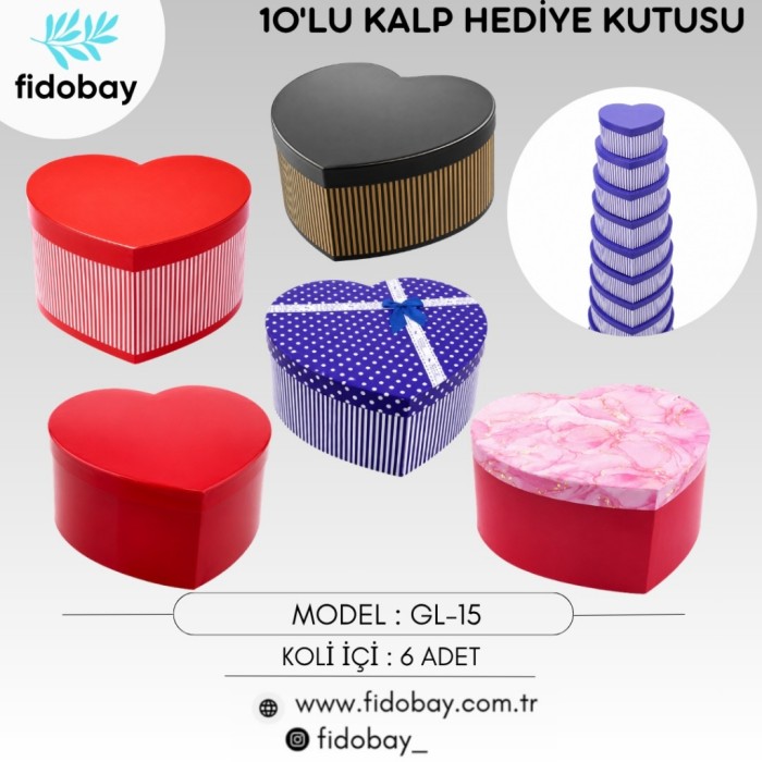 10 Lu Kalp Hediye Kutusu