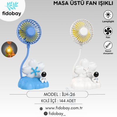 Masa Üstü Fan Işıklı