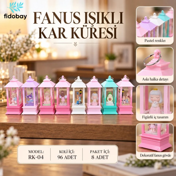 Fanus Işıklı Kar Küresi