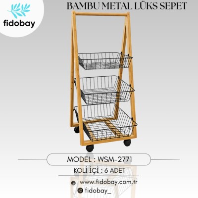 Bambu Metal Lüks Sepet