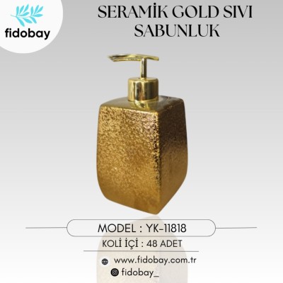 Seramik Gold Sıvı Sabunluk