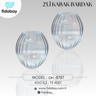 DH-8787 - 2'Lİİ KABAK BARDAK