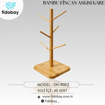 DH-9092 - BAMBU FİNCAN ASKISI KARE