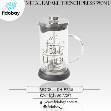 DH-9743 - METAL KAPAKLI FRENC PRESS 350ML