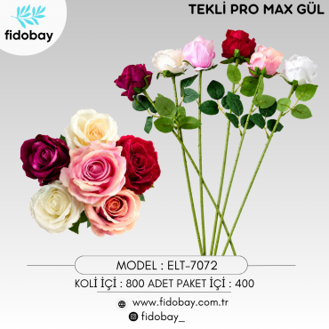 DLK- 503 - TEKLİ PRO MAX KADİFE GÜL
