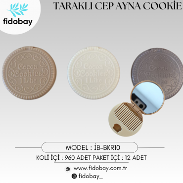 İB-BKR10 - TARAKLI CEP AYNA COOKİE BOX12
