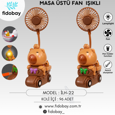 İLH-22 - MASA ÜSTÜ FAN IŞIKLI