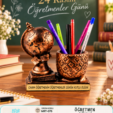 MRT-075 - ÖĞRETMEN DÜNYA KALEMLİK BİBLO