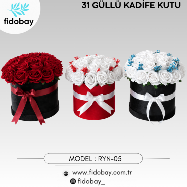RYN-05 - 31 GÜLLÜ KADİFE KUTU