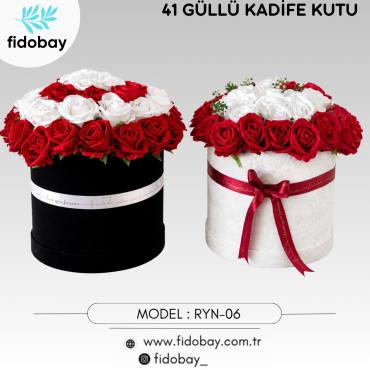 RYN-06 - 41 GÜLLÜ KADİFE KUTU