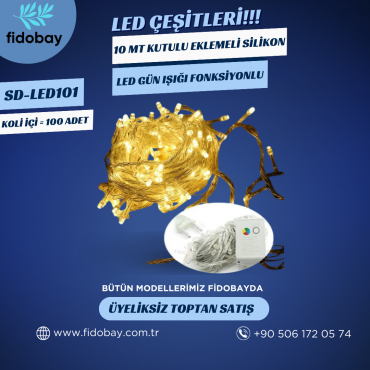 SD-LED101 - 10 MT KUTULU EKLEMELİ SİLİKON LED GÜN IŞIĞI FONKSİYONLU