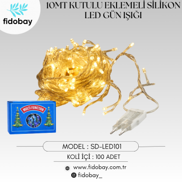 SD-LED101 - 10 MT KUTULU EKLEMELİ SİLİKON LED GÜN IŞIĞI FONKSİYONLU