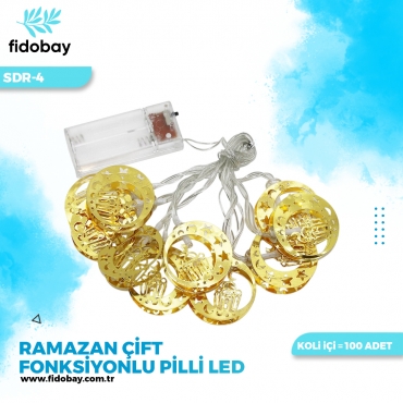 SDR-4 - RAMAZAN ÇİFT FONKSİYONLU PİLLİ LED