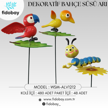 WSM-ALV1212 - DEKORATİF BAHÇE SÜSÜ ARI BOX48