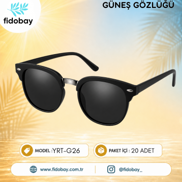 YRT-G26 - GÜNEŞ GÖZLÜĞÜ UV400 CAM